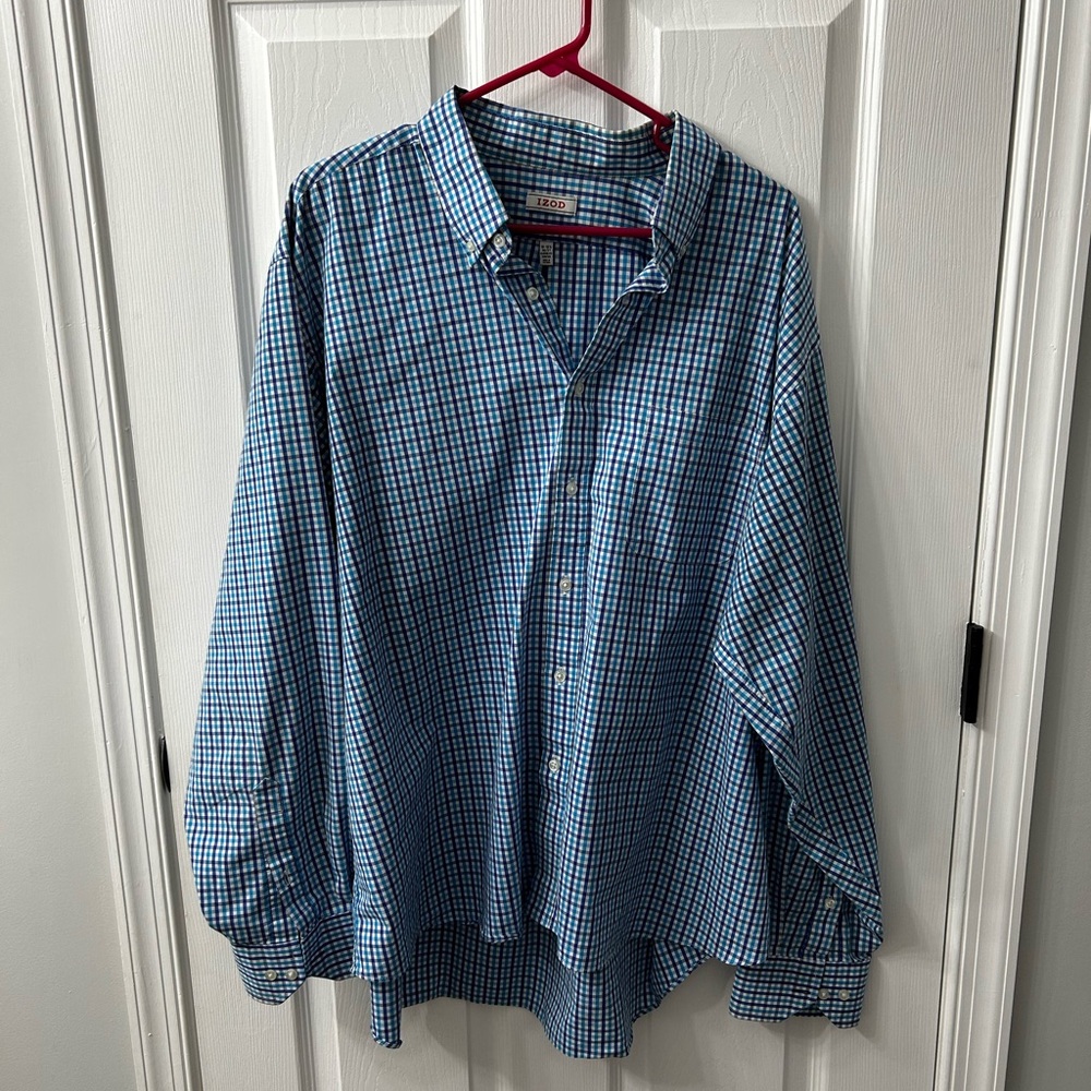 (3) Izod Easy Care Dress Shirts 18 1/2 36/37 XXL Shirts